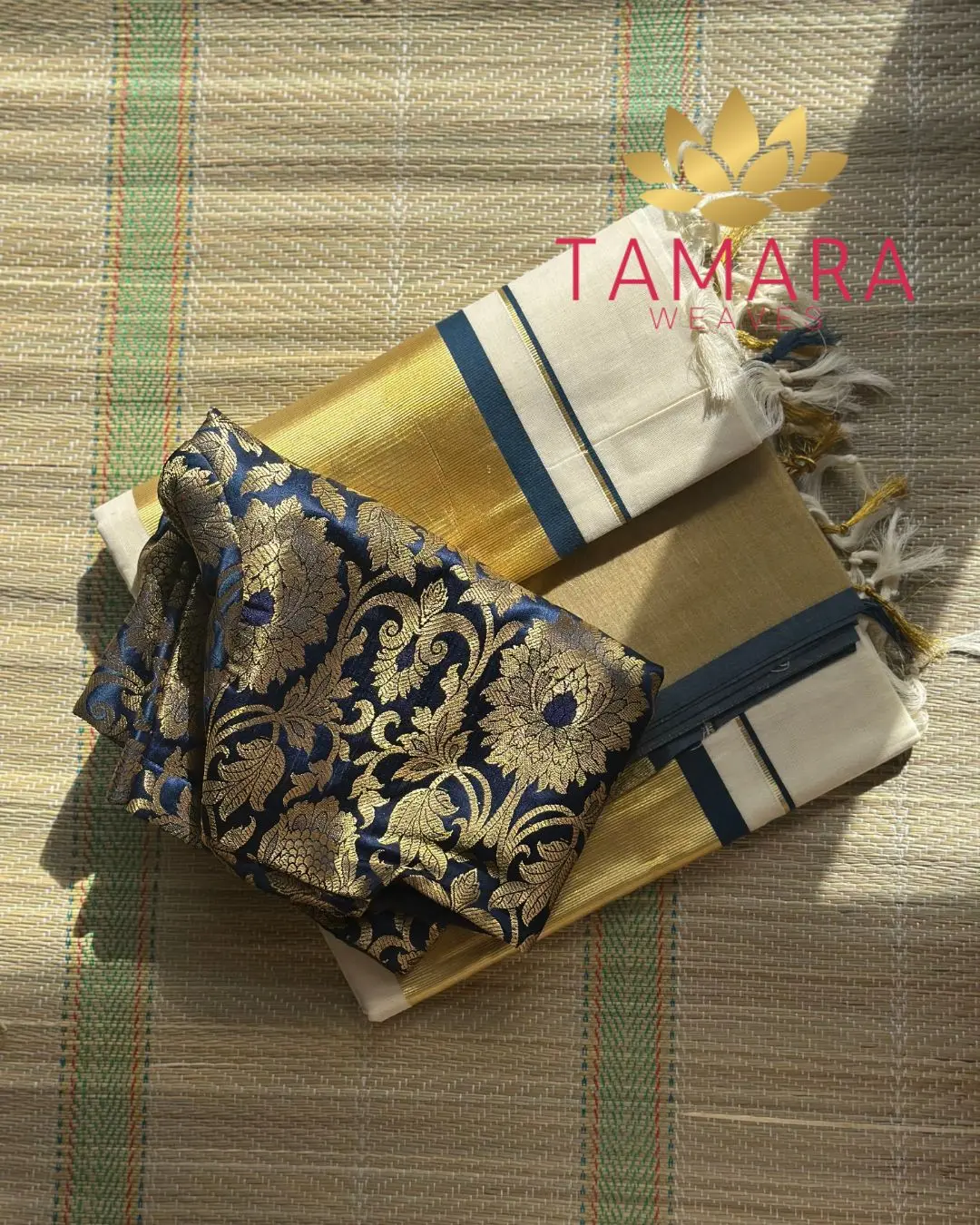 Tamara exclusive Nyla Usha inspired Wide Border saree - Image 4