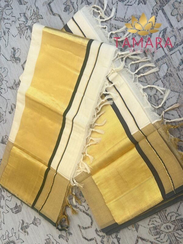 Tamara exclusive Nyla Usha inspired Wide Border saree