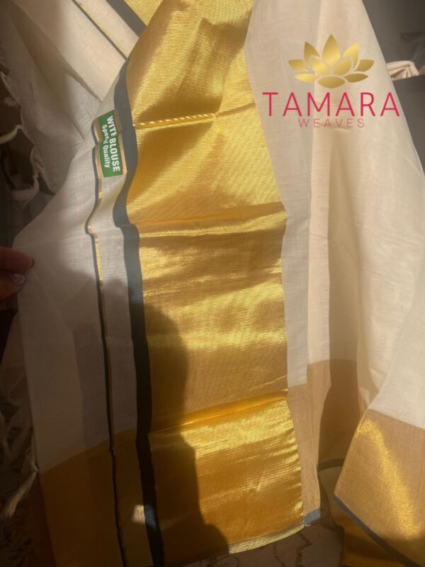 Tamara exclusive Nyla Usha inspired Wide Border saree - Image 3