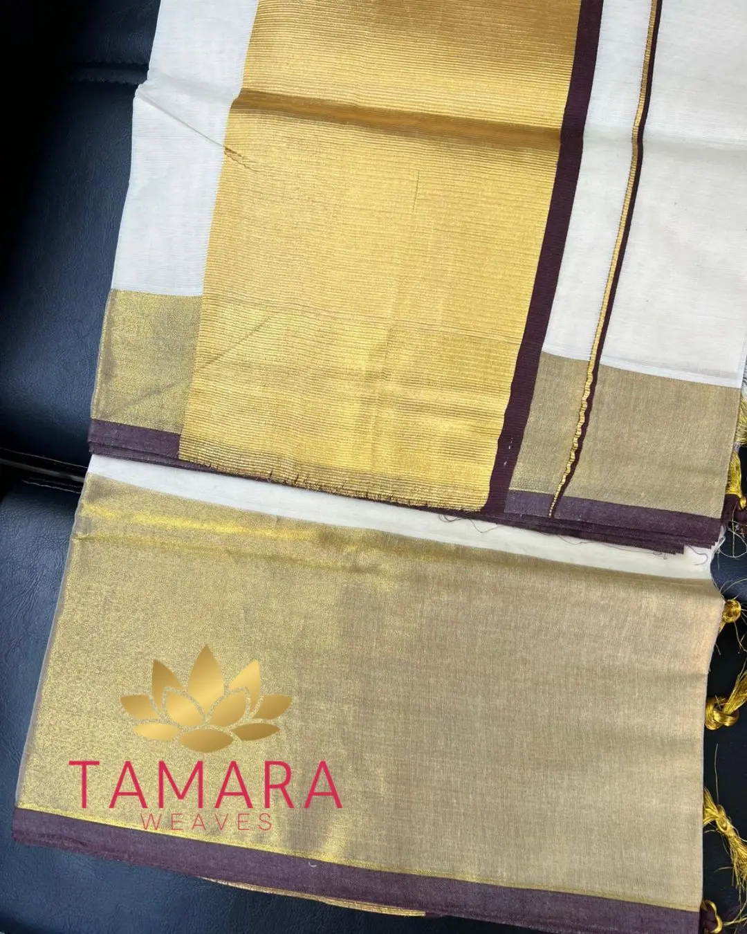 Tamara exclusive Nyla Usha inspired Wide Border saree - Image 9