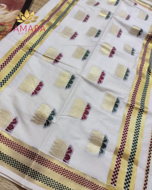 Budget Tamara Saree - Lotus motifs all over saree