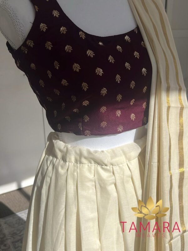 Tamara Premium Varayan Lehenga Set with Dupatta - Image 3