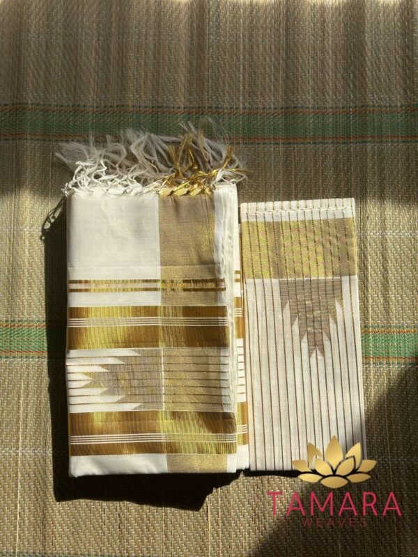 Tamara pure handloom temple set saree