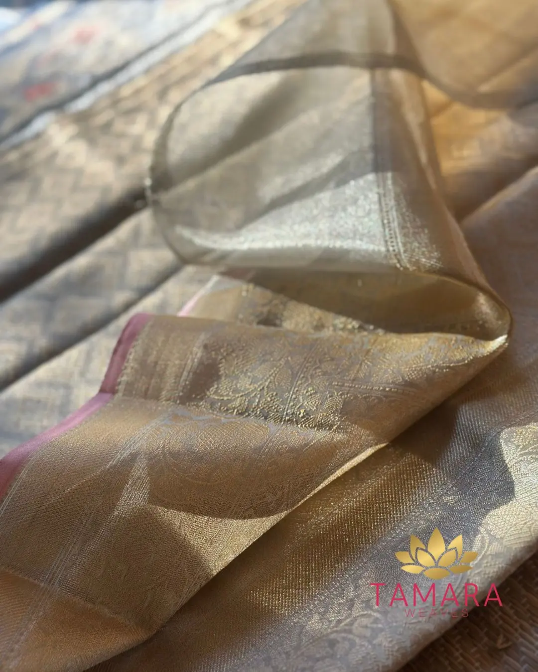Tamara Organza Tissue Saree - OZ01 - Image 3