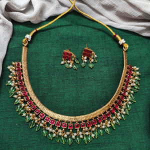 Kemp pastel beads necklace with earrings (delivery available after Aug 13)