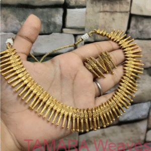 Tamara presents Kerala traditional necklace - Mullamottu Mala