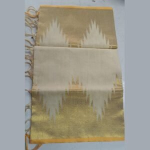 Tamara presents pure handloom golden temple tissue kasavu saree- MEENAKSHI