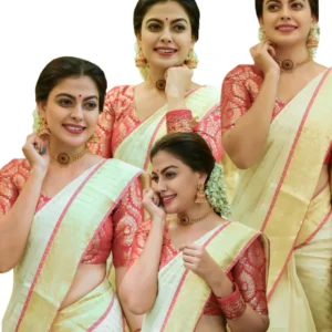 Tamara presents Anusree lines pure handloom kuthampully saree- ANUSREE