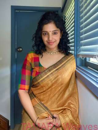 Tamara Exclusive multi colour Madras Checks Custom Made Blouse (4 weeks to deliver) - Image 2