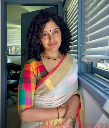 Tamara Exclusive multi colour Madras Checks Custom Made Blouse (4 weeks to deliver) - Image 3