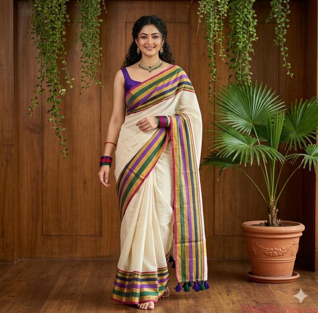 Mamtha Mohandas Mul Cotton Saree - Delivery second week of April