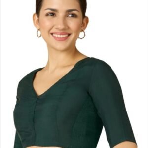 Stretchable Ready to wear Saree Blouse - Green