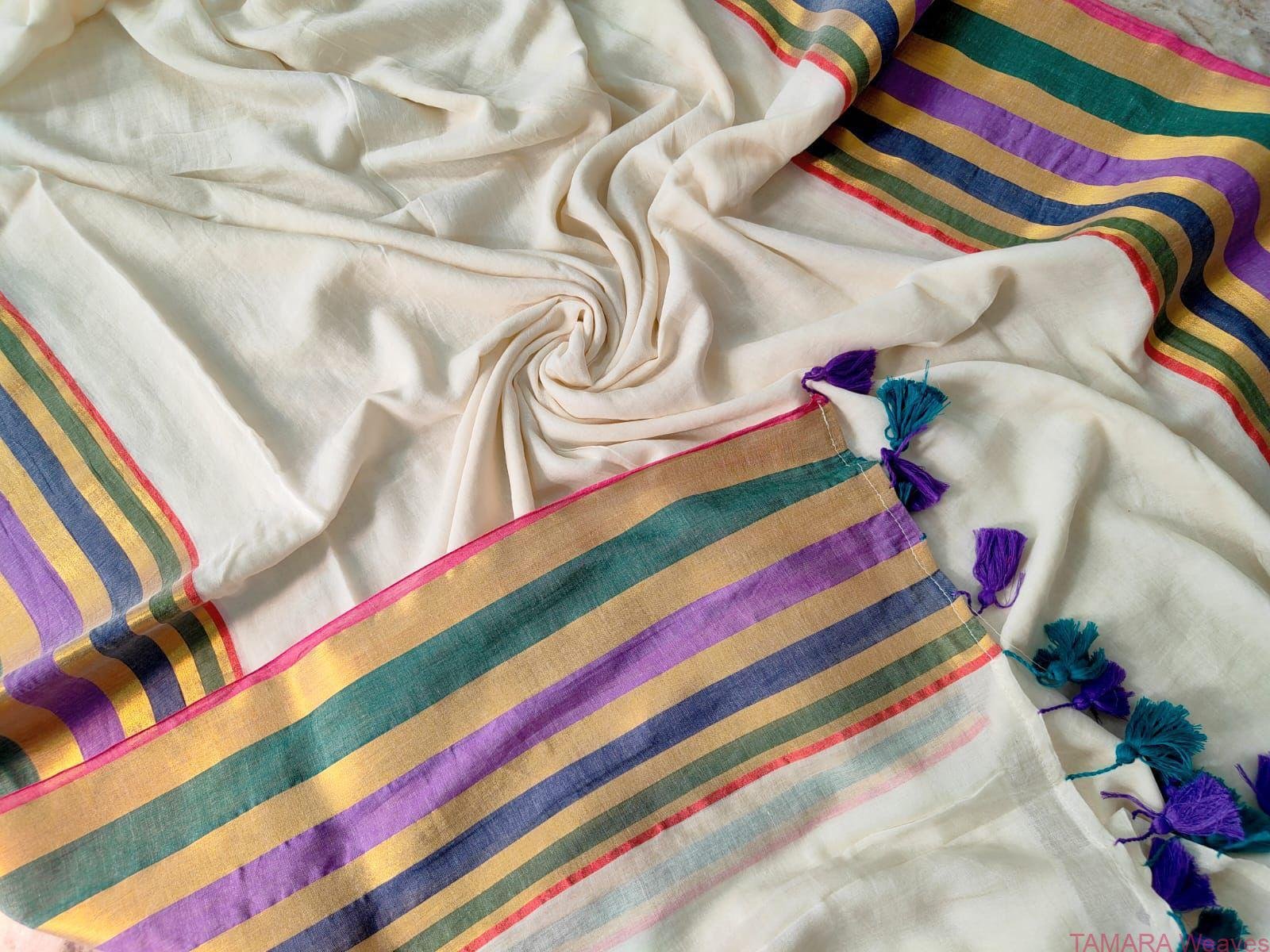 Mamtha Mohandas Mul Cotton Saree - Delivery second week of April - Image 3