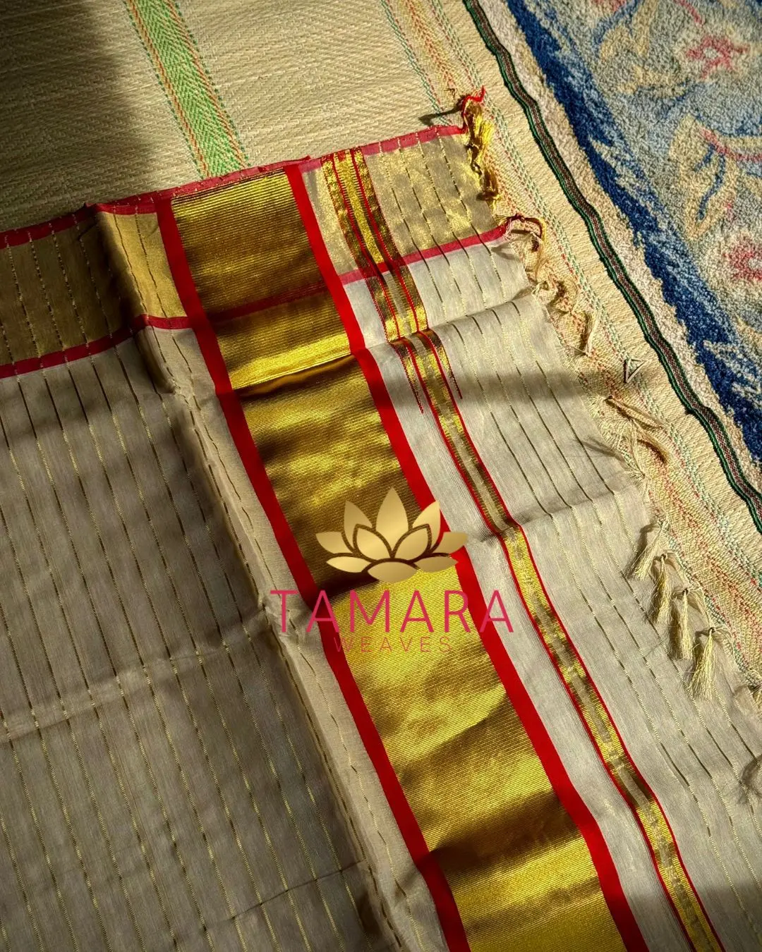 Tamara presents Anusree lines pure handloom kuthampully saree- ANUSREE - Image 4