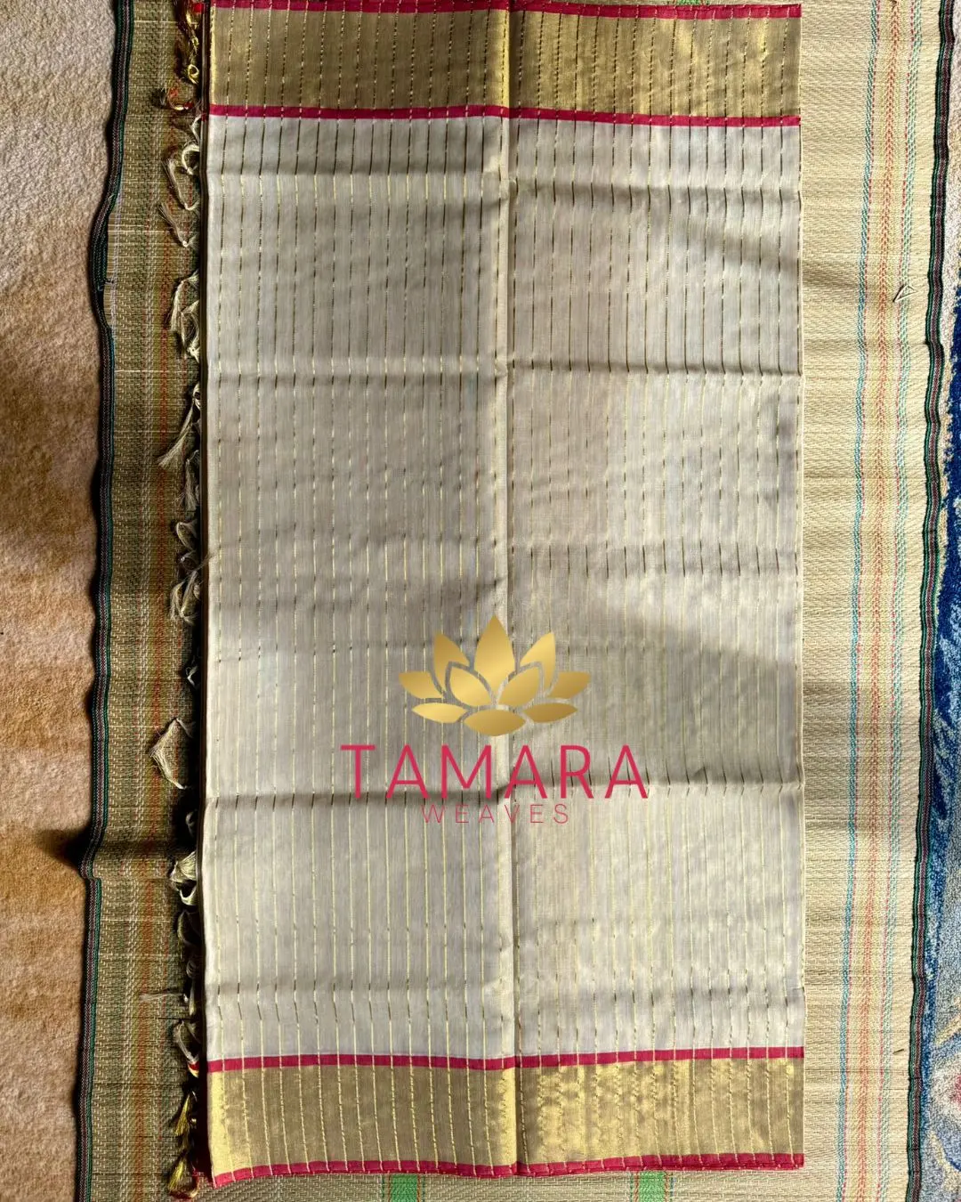 Tamara presents Anusree lines pure handloom kuthampully saree- ANUSREE - Image 2