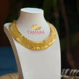 Kasavu Mala 18K Gold Plated Necklace with Earrings in Australia
