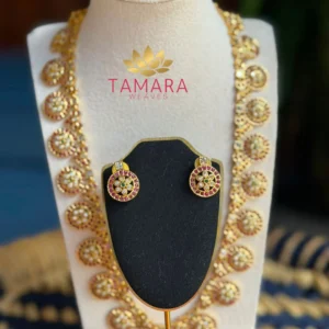 Andhra traditional bottu mala haram long necklace in Australia
