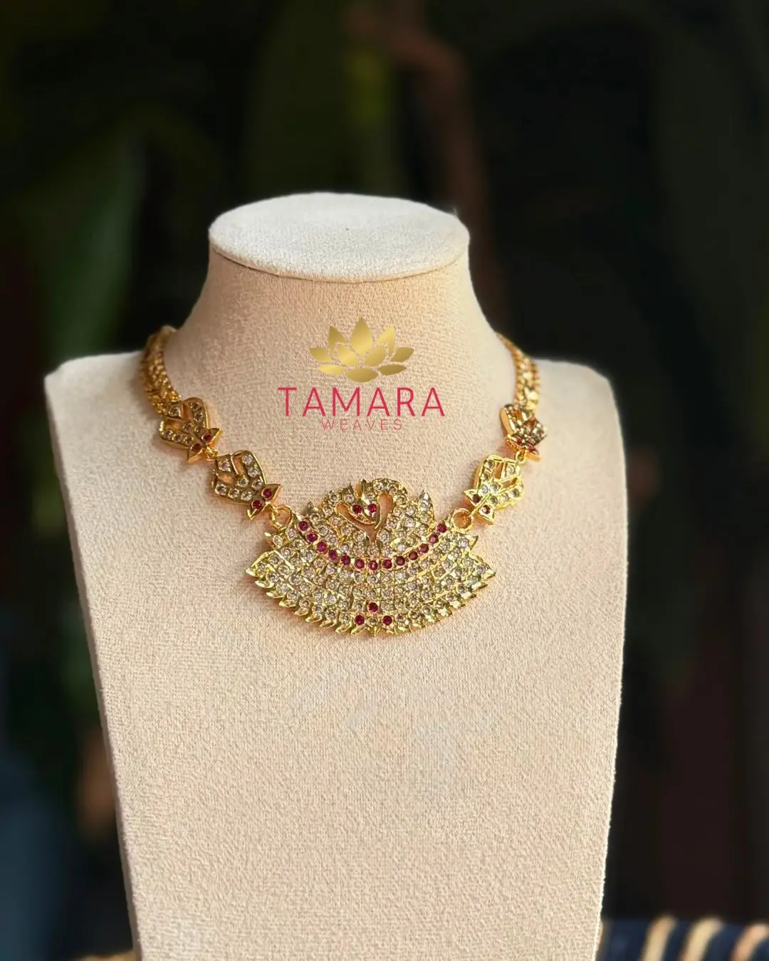 18K Gold Plated Impon necklace - grand attigai in Australia