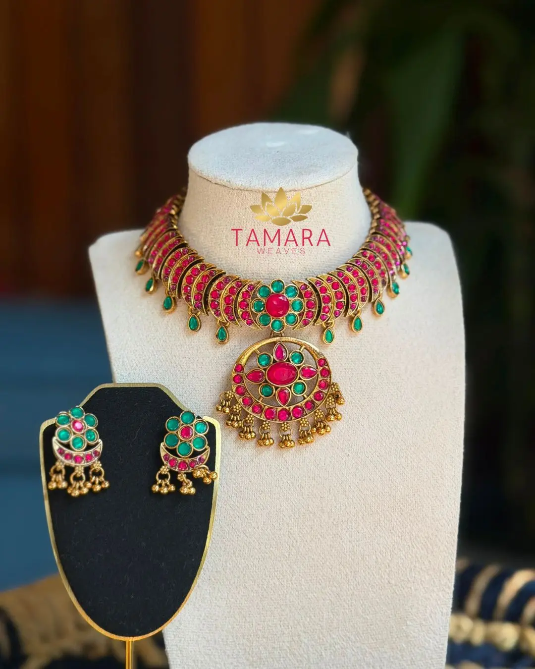 Darshana Kemp flower necklace Indian jewellery Australia - Image 2