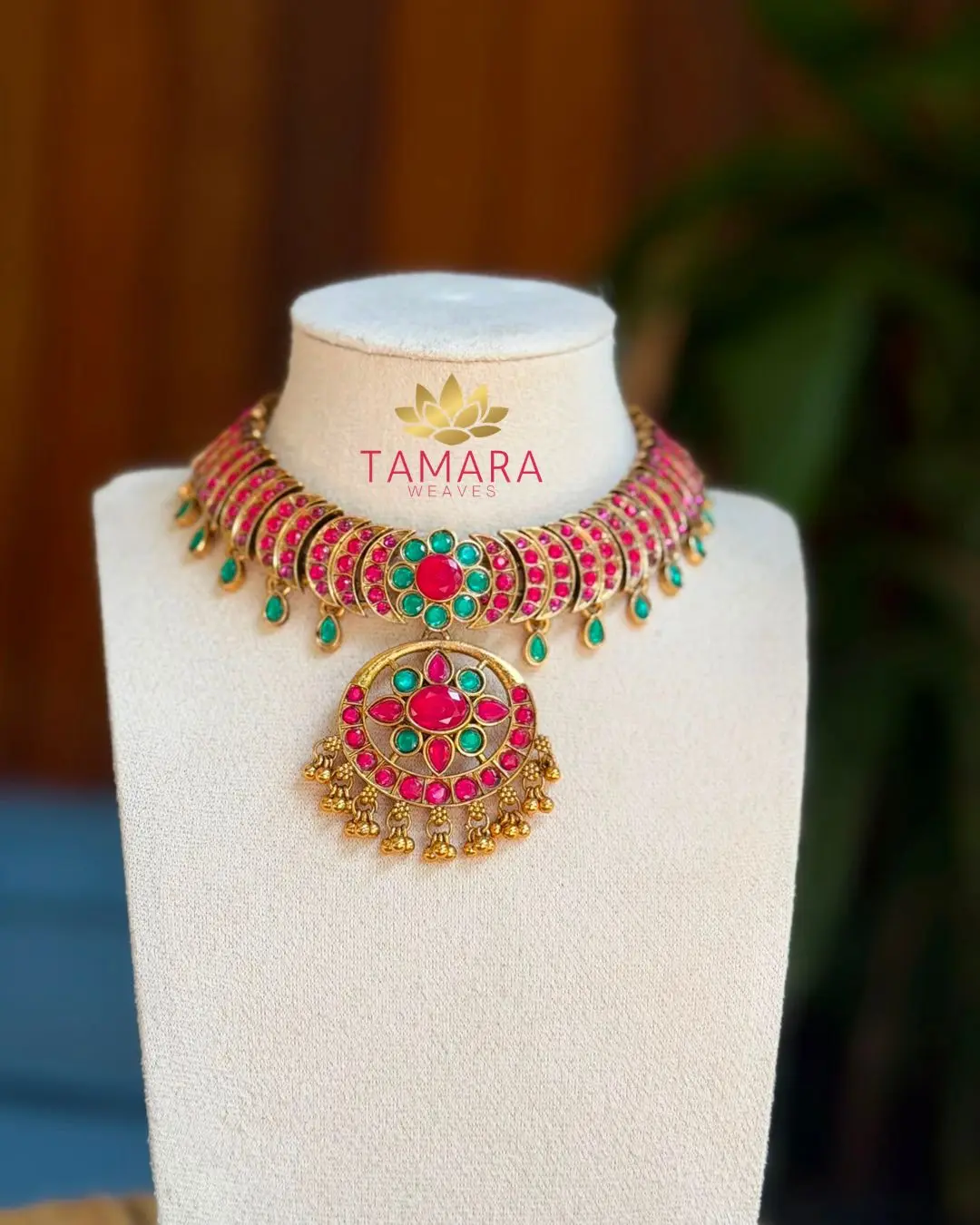 Darshana Kemp flower necklace Indian jewellery Australia