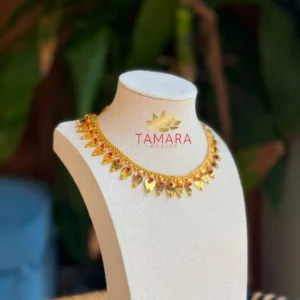 18K Gold Plated Thalikoottam or Cheruthali necklace in Australia