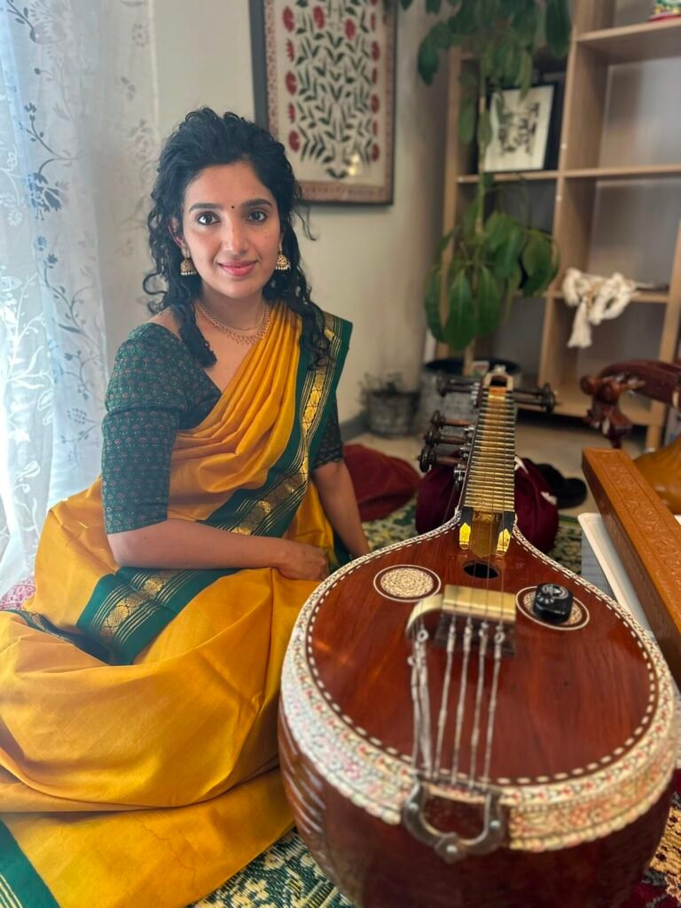 Authentic Kanchipuram silk saree in gold zari — Heritage by Tamara