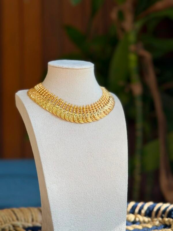 18K Gold Plated traditional Kerala coin necklace in Australia - 3 styles